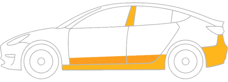 Diagram som viser hvilke deler av bilen Basis dekker