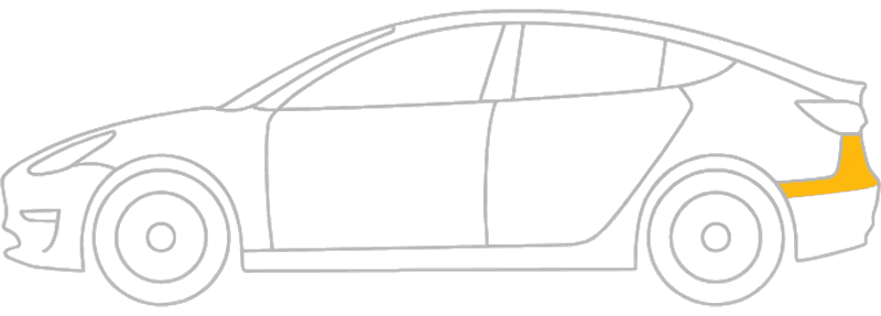 Diagram som viser hvilke deler av bilen Lastesone dekker